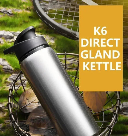 15PCS Portable Stainless Steel Bicycle Water Bottle Straight Drinking Outdoors Sports Travel Kettle Metal Water Bottle