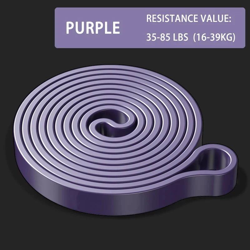 Exercise Resistance Bands Natural Latex Elastic Rubber Workout Fitness Equipment Expander Elastic Rubber Bands for Home Gym