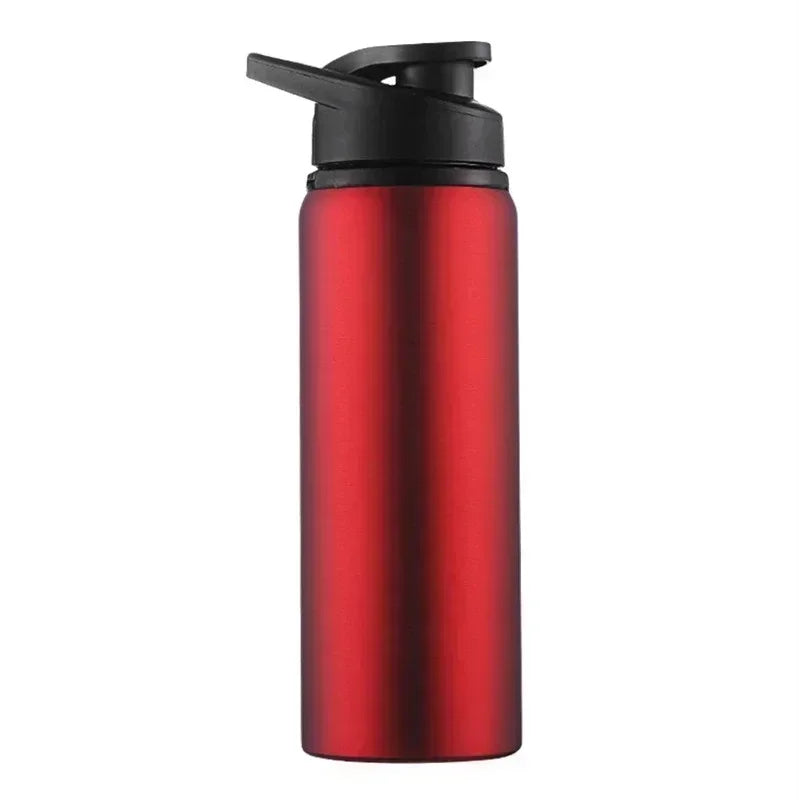 15PCS Portable Stainless Steel Bicycle Water Bottle Straight Drinking Outdoors Sports Travel Kettle Metal Water Bottle